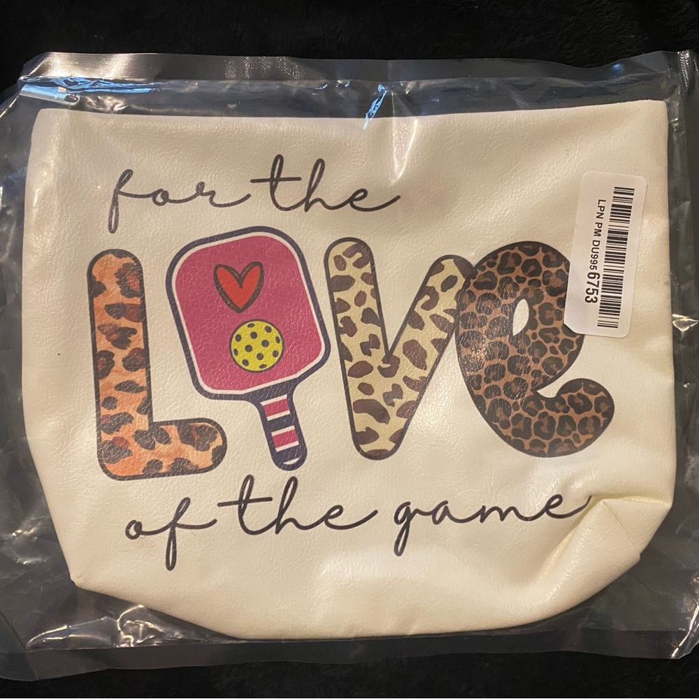 Leopard Print Love Pickleball Game Pouch